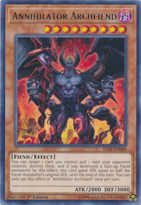 Annihilator Archfiend [IGAS-EN000] Rare | Devastation Store