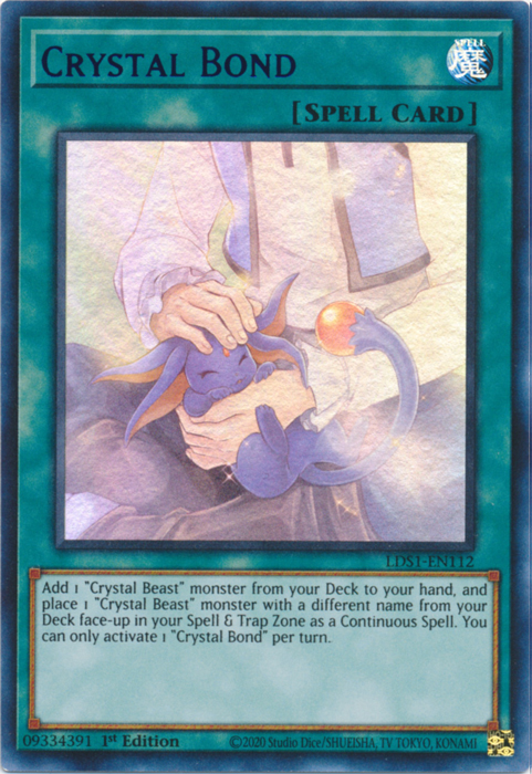 Crystal Bond (Blue) [LDS1-EN112] Ultra Rare | Devastation Store