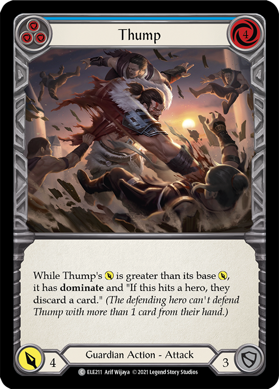 Thump (Blue) [ELE211] (Tales of Aria)  1st Edition Rainbow Foil | Devastation Store