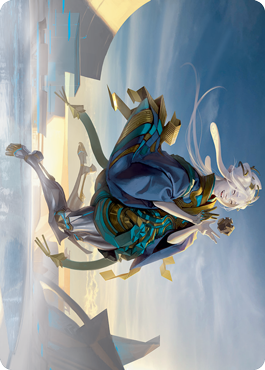 Moonfolk Puzzlemaker Art Card [Kamigawa: Neon Dynasty Art Series] | Devastation Store