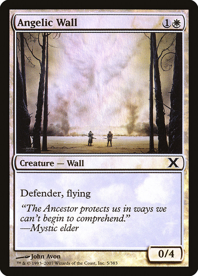 Angelic Wall (Premium Foil) [Tenth Edition] | Devastation Store