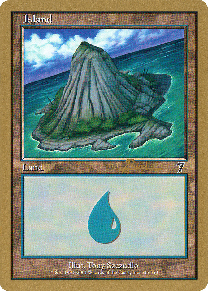 Island (ar335) (Antoine Ruel) [World Championship Decks 2001] | Devastation Store