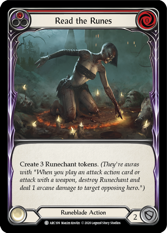 Read the Runes (Red) [ARC109] Unlimited Edition Rainbow Foil - Devastation Store | Devastation Store