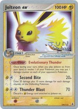 Jolteon ex (109/113) (Flyvees - Jun Hasebe) [World Championships 2007] | Devastation Store