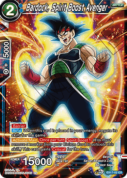 Bardock, Spirit Boost Avenger [EX17-02] | Devastation Store