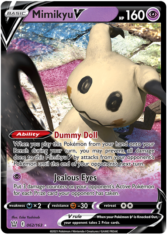 Mimikyu V (062/163) [Sword & Shield: Battle Styles] | Devastation Store