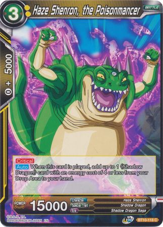 Haze Shenron, the Poisonmancer (BT10-118) [Rise of the Unison Warrior 2nd Edition] | Devastation Store