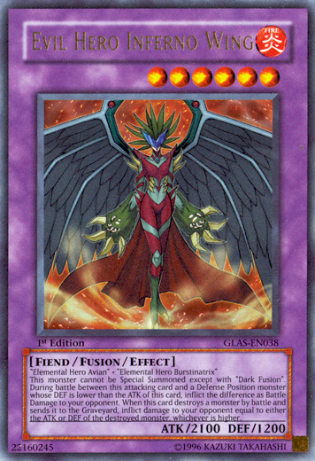 Evil Hero Inferno Wing [GLAS-EN038] Ultra Rare | Devastation Store