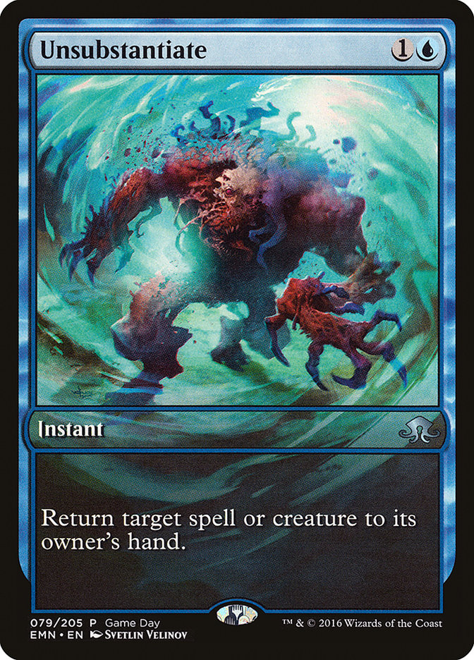Unsubstantiate (Game Day) [Eldritch Moon Promos] - Devastation Store | Devastation Store