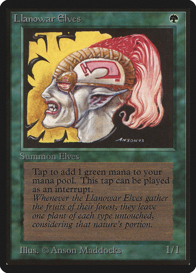 Llanowar Elves [Limited Edition Beta] | Devastation Store