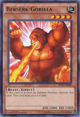 Berserk Gorilla [BP03-EN008] Rare | Devastation Store