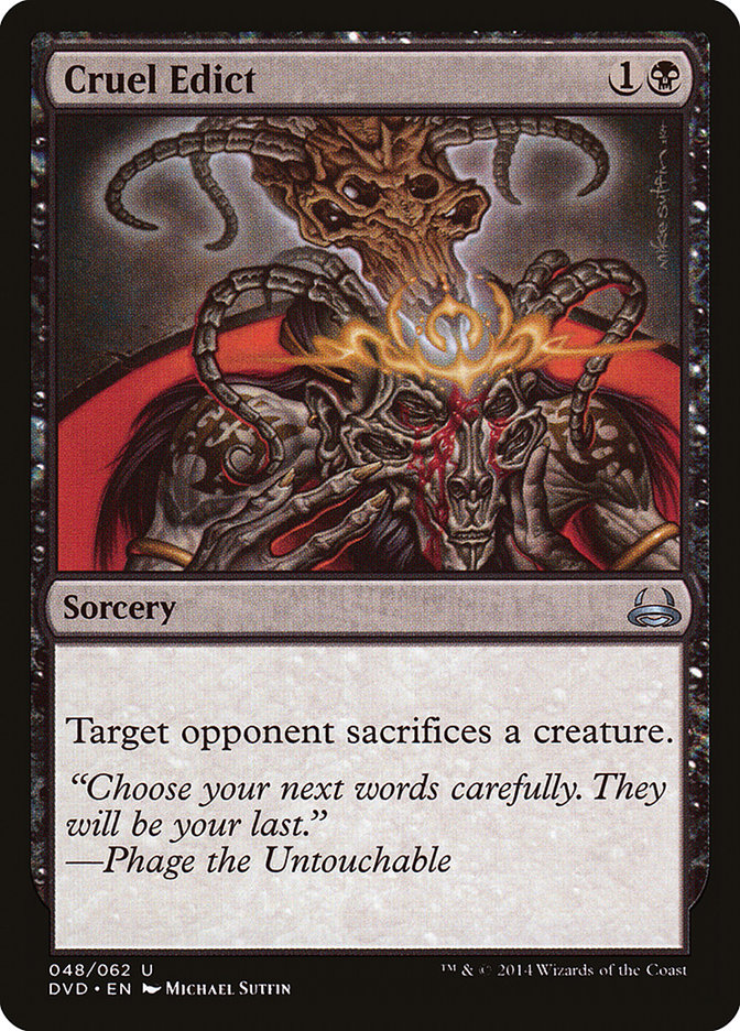 Cruel Edict (Divine vs. Demonic) [Duel Decks Anthology] - Devastation Store | Devastation Store