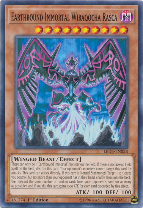 Earthbound Immortal Wiraqocha Rasca [LED5-EN028] Common | Devastation Store