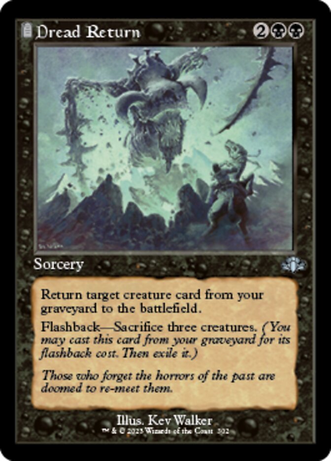 Dread Return (Retro) [Dominaria Remastered] | Devastation Store