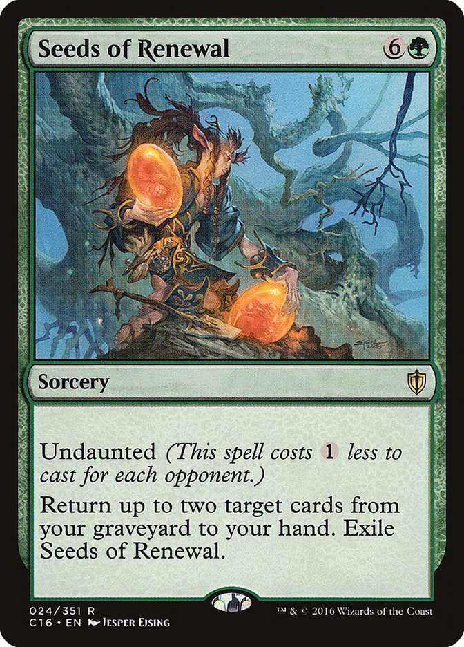 Seeds of Renewal [Commander 2016] | Devastation Store