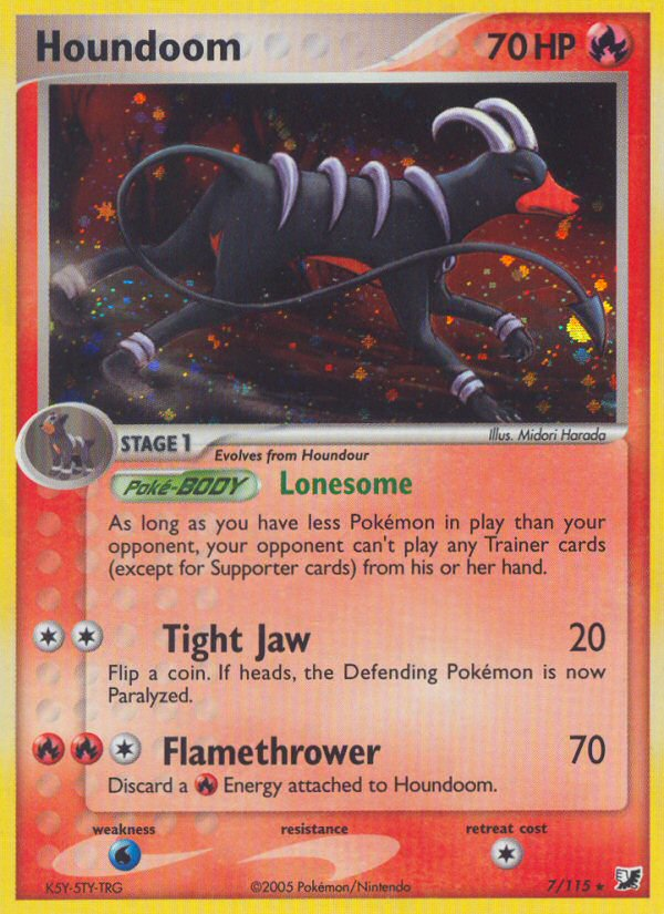 Houndoom (7/115) [EX: Unseen Forces] | Devastation Store