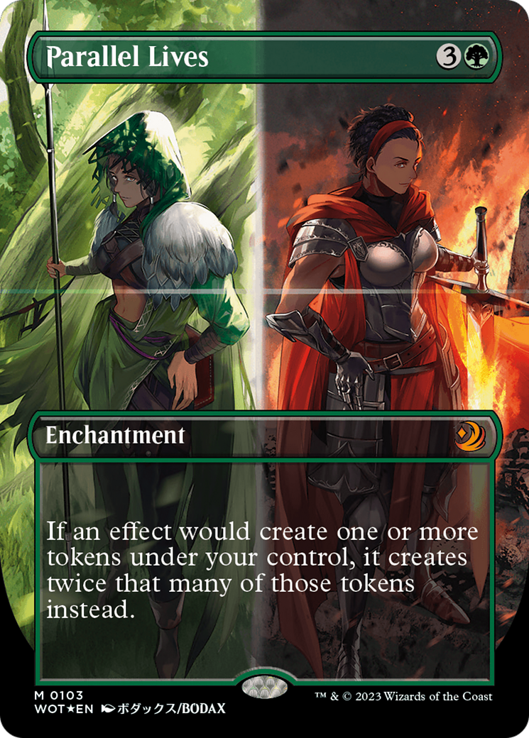 Parallel Lives (Anime Borderless) (Confetti Foil) [Wilds of Eldraine: Enchanting Tales] | Devastation Store