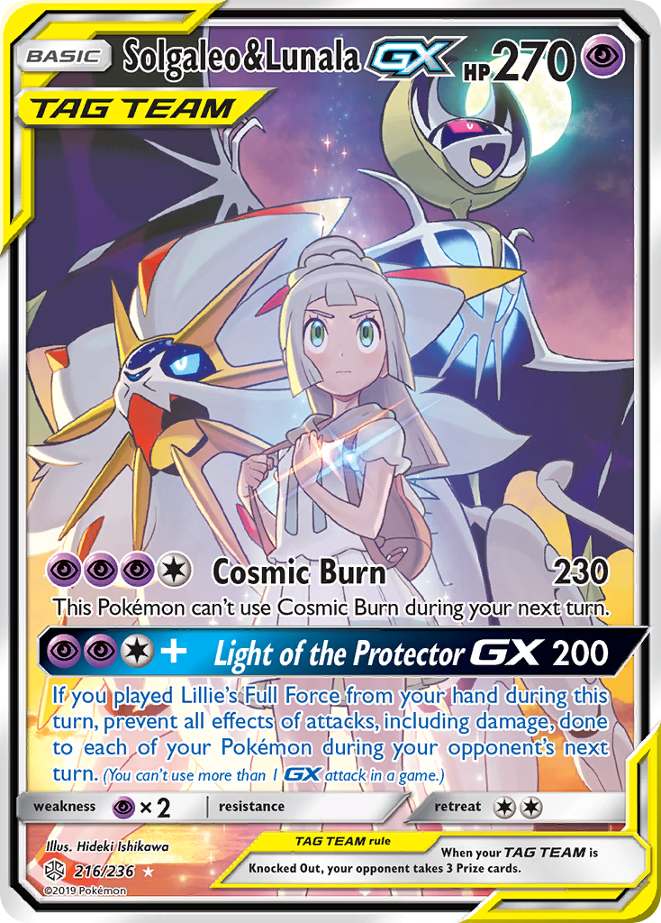 Solgaleo & Lunala GX (216/236) [Sun & Moon: Cosmic Eclipse] | Devastation Store