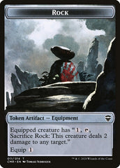 Rock // Salamander Warrior Token [Commander Legends Tokens] | Devastation Store