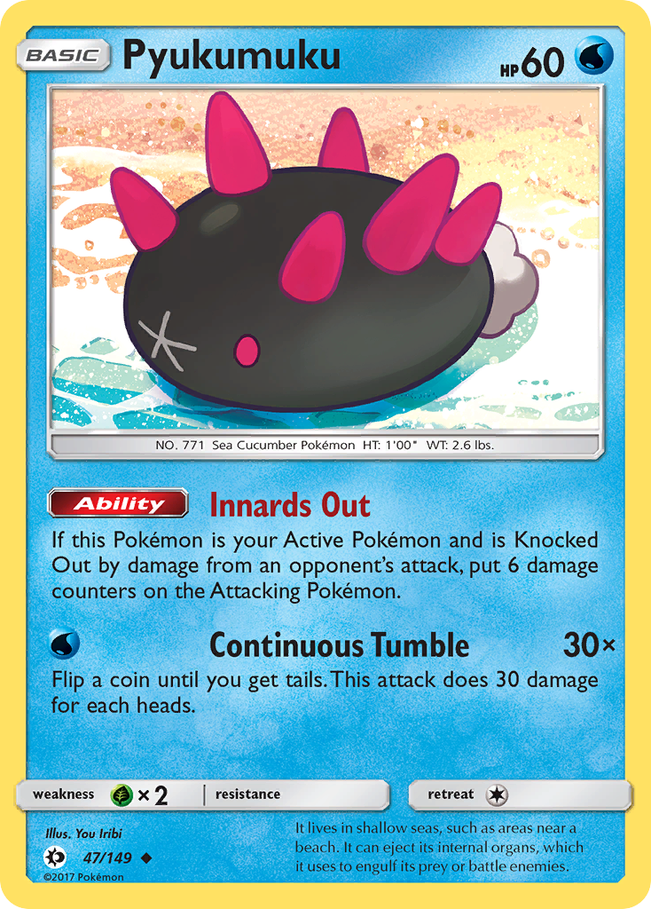 Pyukumuku (47/149) [Sun & Moon: Base Set] | Devastation Store