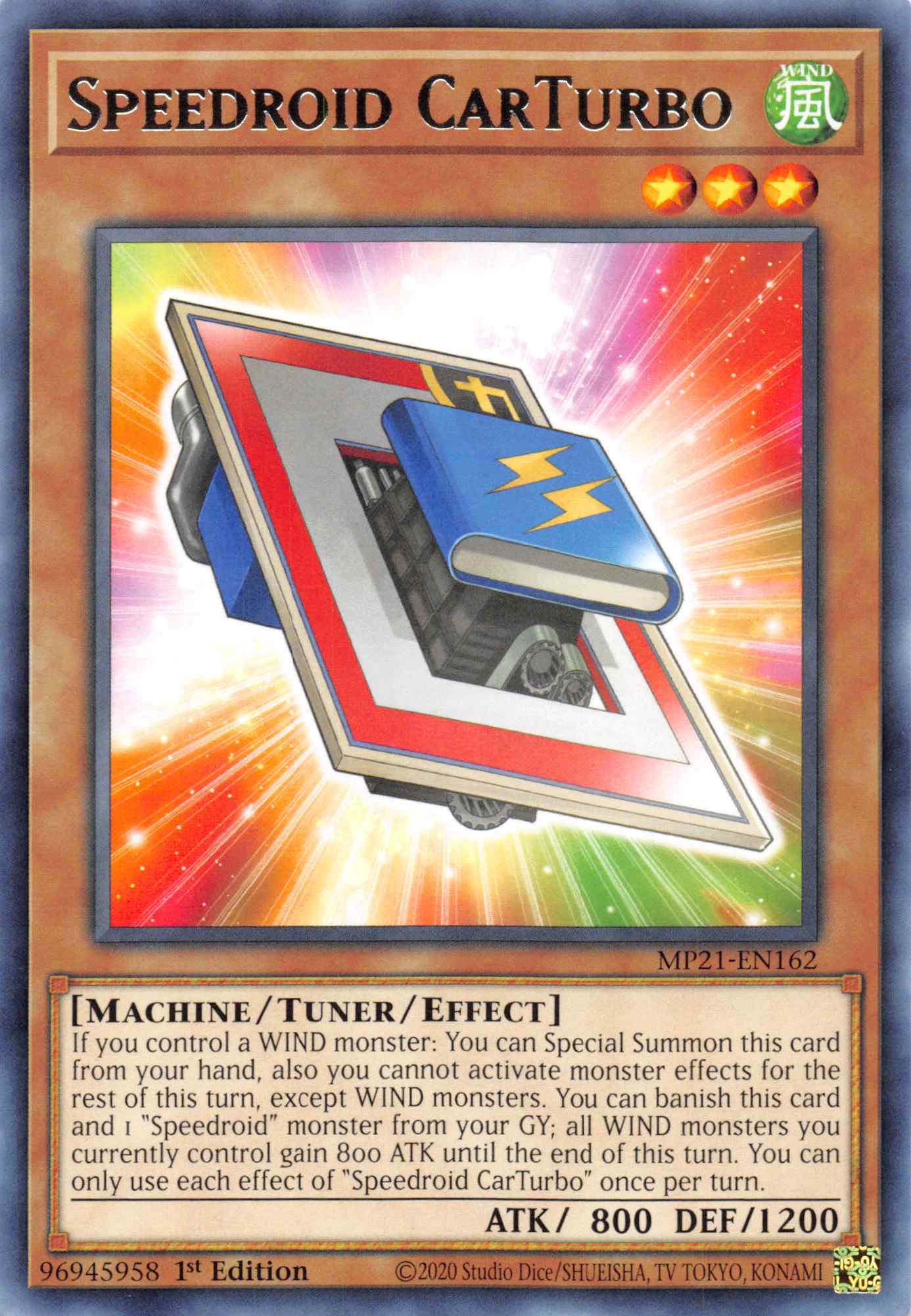 Speedroid CarTurbo [MP21-EN162] Rare | Devastation Store