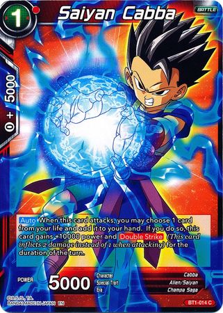 Saiyan Cabba (Alternate Art) [BT1-014] | Devastation Store