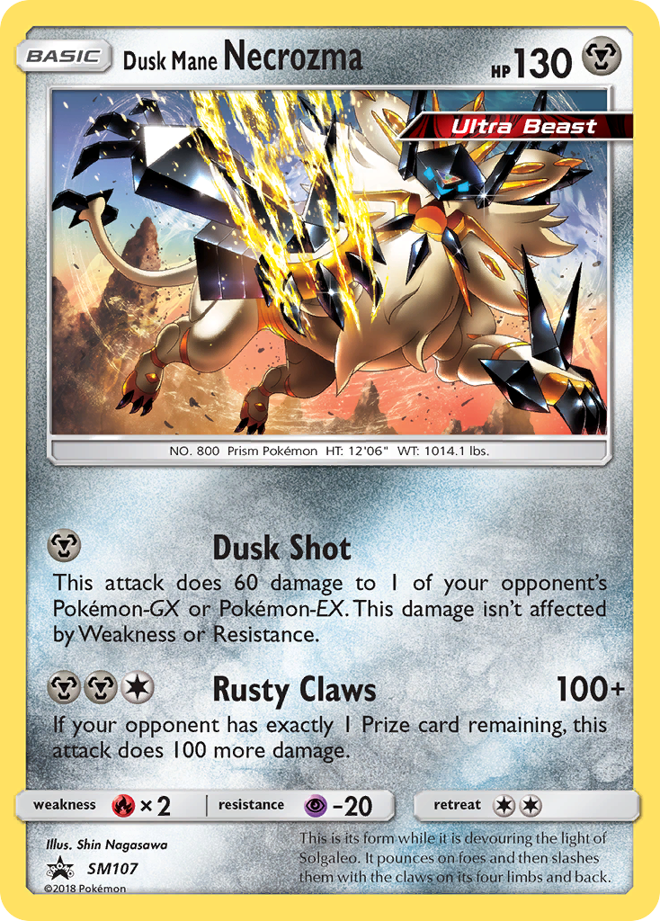 Dusk Mane Necrozma (SM107) [Sun & Moon: Black Star Promos] | Devastation Store