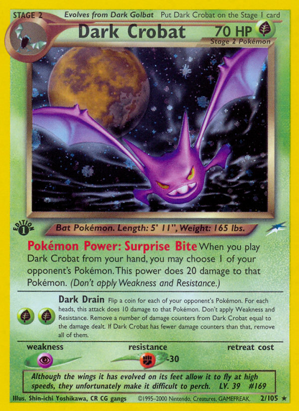 Dark Crobat (2/105) [Neo Destiny 1st Edition] | Devastation Store