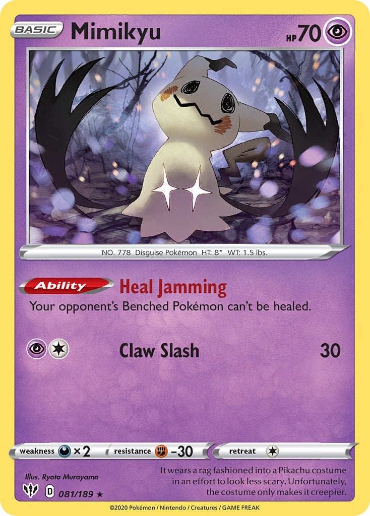 Mimikyu (081/189) (Cosmos Holo) [Sword & Shield: Darkness Ablaze] | Devastation Store