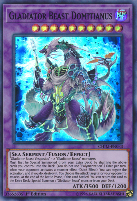 Gladiator Beast Domitianus [CHIM-EN033] Super Rare | Devastation Store