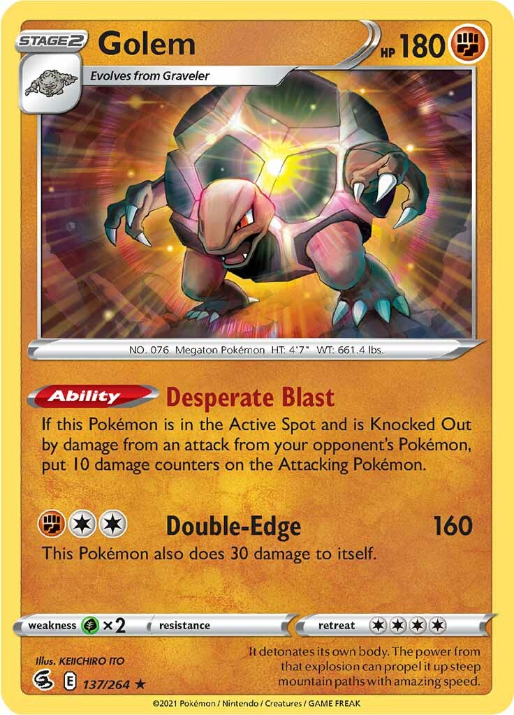 Golem (137/264) [Sword & Shield: Fusion Strike] | Devastation Store