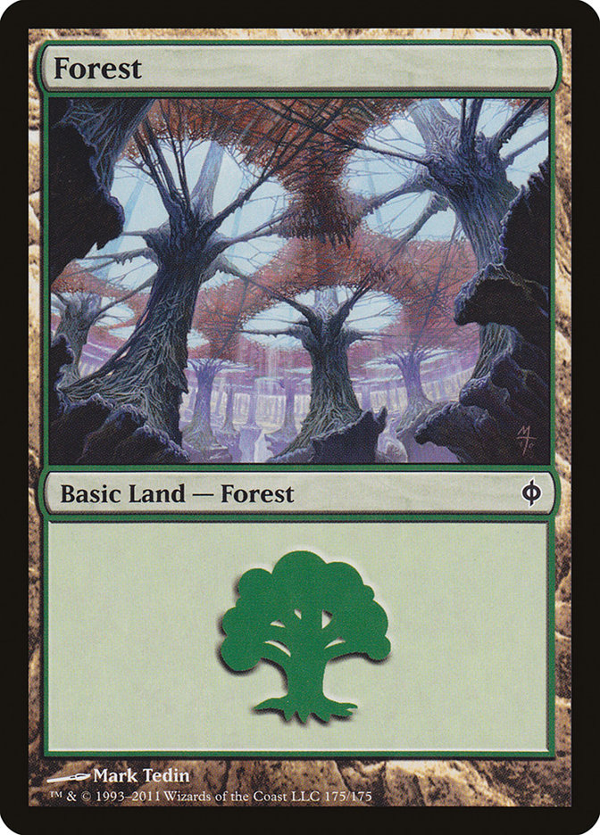 Forest (175) [New Phyrexia] - Devastation Store | Devastation Store