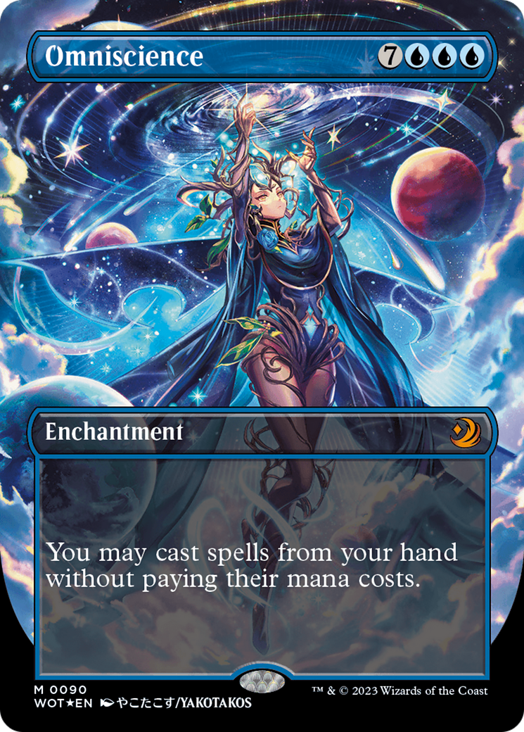 Omniscience (Anime Borderless) (Confetti Foil) [Wilds of Eldraine: Enchanting Tales] | Devastation Store