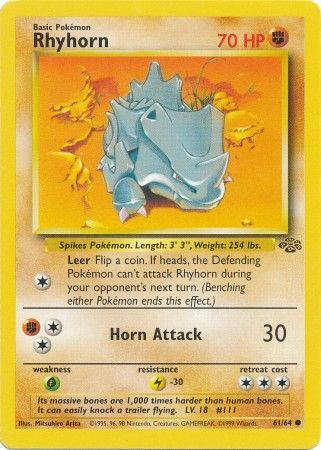 Rhyhorn (61/64) [Jungle Unlimited] | Devastation Store