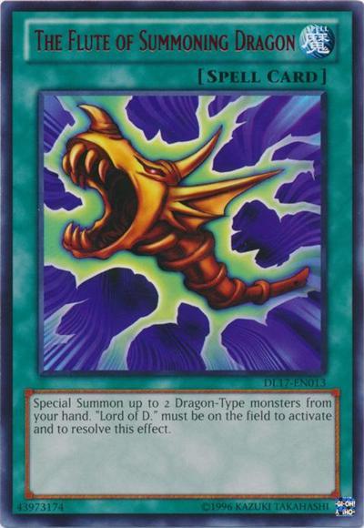 The Flute of Summoning Dragon (Green) [DL17-EN013] Rare | Devastation Store