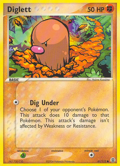 Diglett (61/112) [EX: FireRed & LeafGreen] | Devastation Store