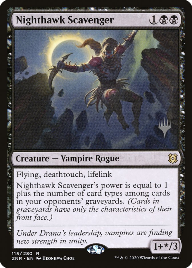 Nighthawk Scavenger (Promo Pack) [Zendikar Rising Promos] | Devastation Store