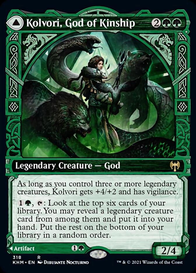 Kolvori, God of Kinship // The Ringhart Crest (Showcase) [Kaldheim] | Devastation Store