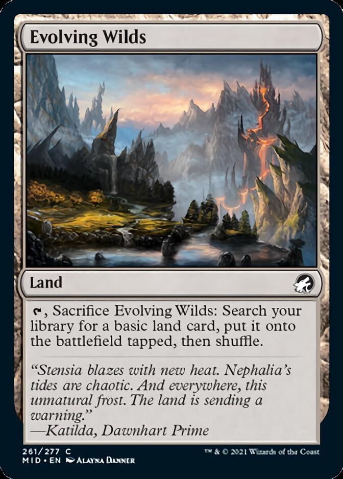Evolving Wilds [Innistrad: Midnight Hunt] | Devastation Store