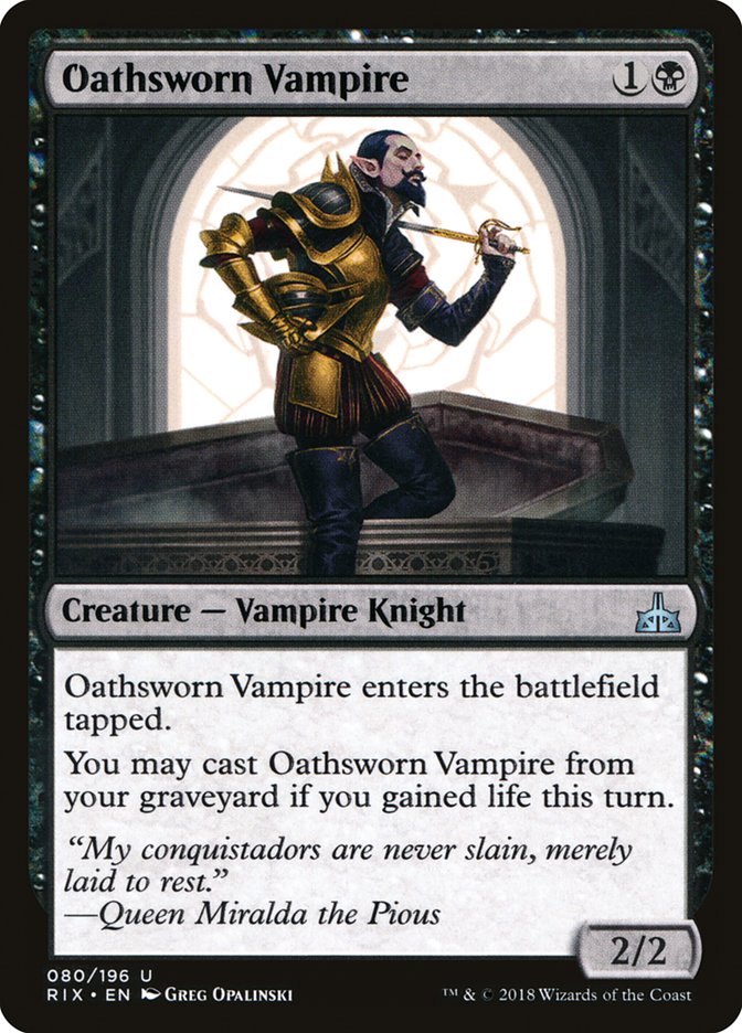 Oathsworn Vampire [Rivals of Ixalan] - Devastation Store | Devastation Store