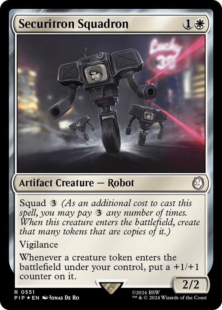 Securitron Squadron (Surge Foil) [Fallout] | Devastation Store
