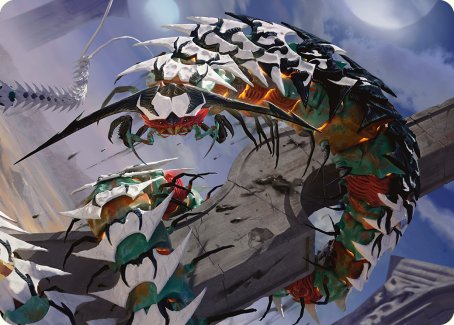 Atraxa's Skitterfang Art Card [Phyrexia: All Will Be One Art Series] | Devastation Store