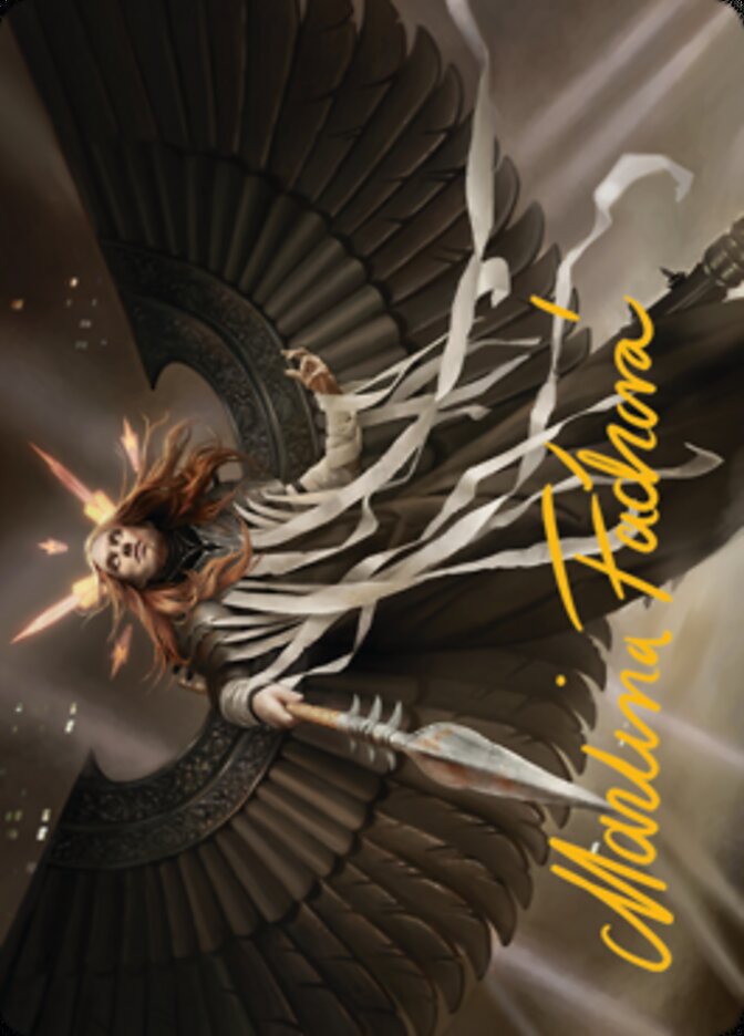 Angel of Suffering Art Card (Gold-Stamped Signature) [Streets of New Capenna Art Series] | Devastation Store