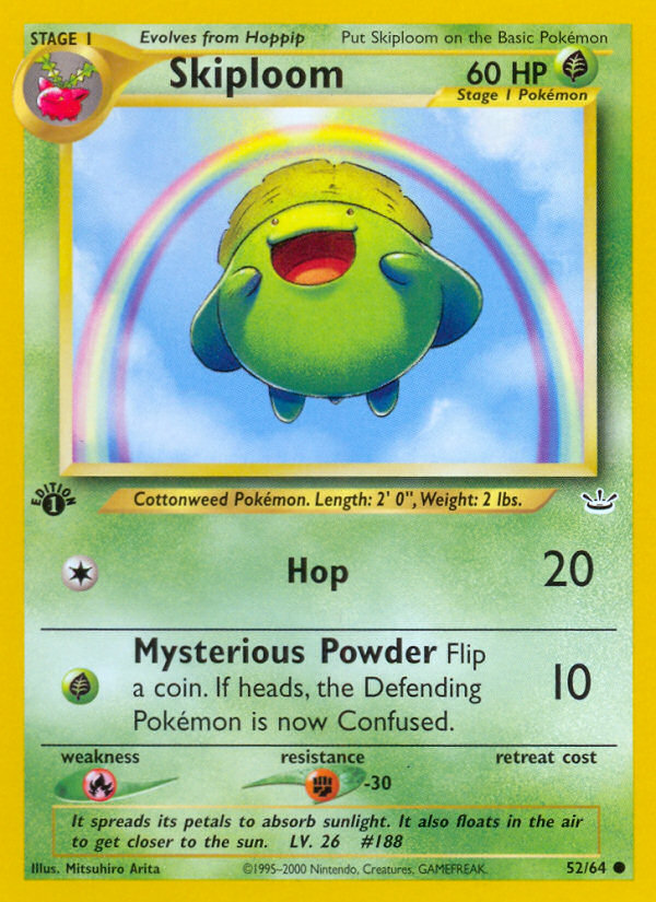 Skiploom (52/64) [Neo Revelation 1st Edition] | Devastation Store