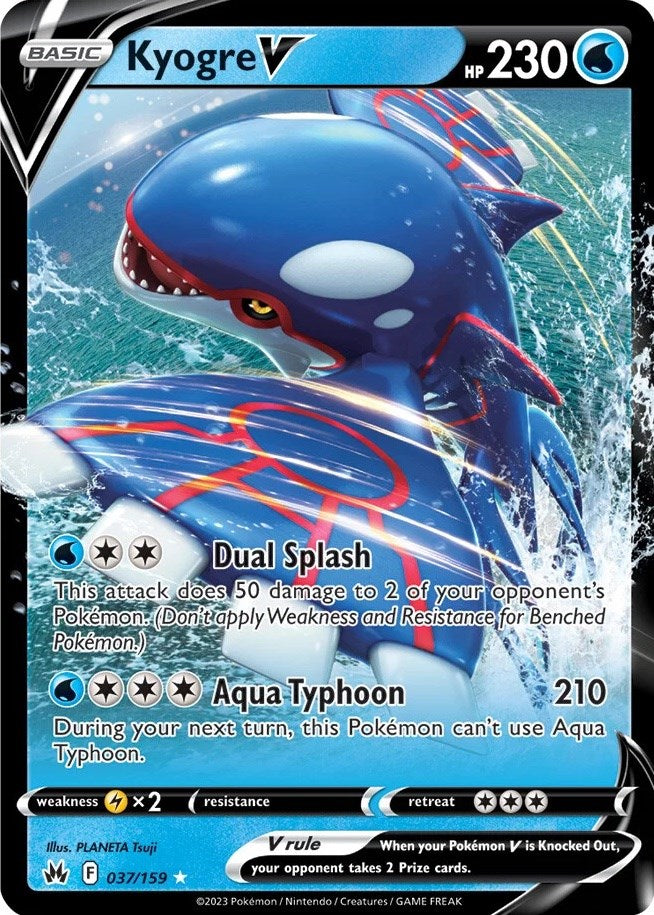 Kyogre V (037/159) [Sword & Shield: Crown Zenith] | Devastation Store