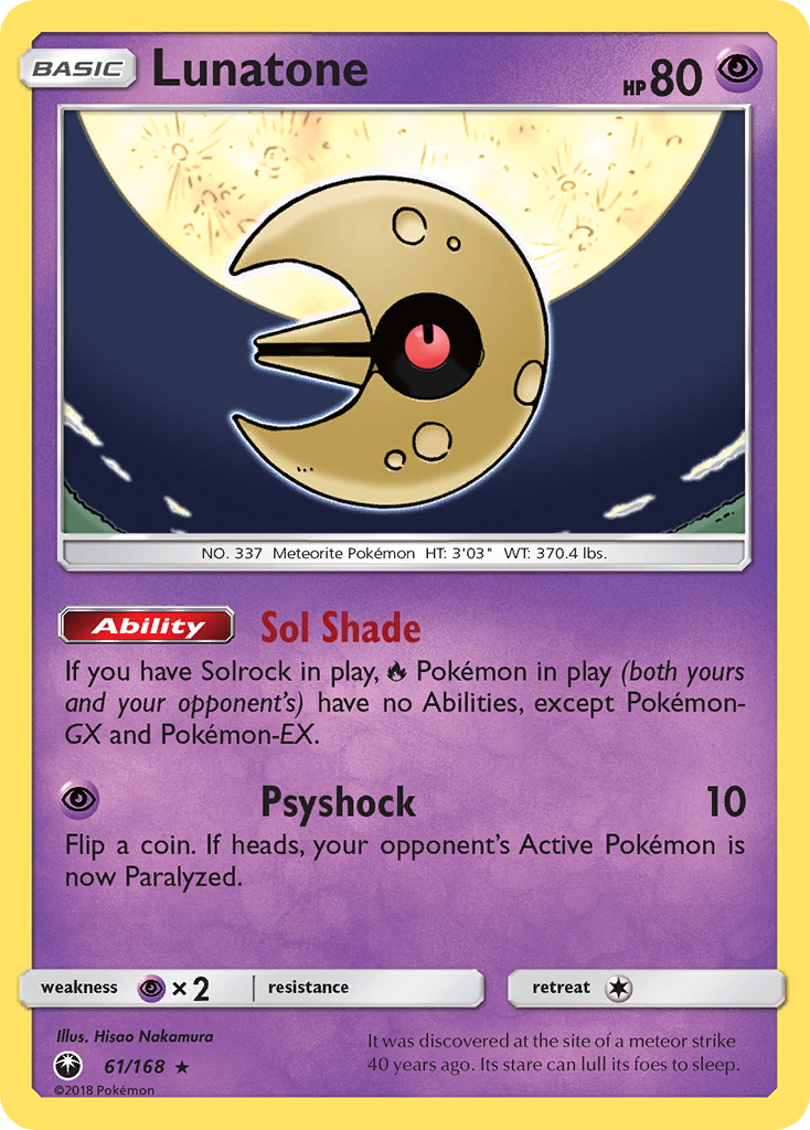 Lunatone (61/168) [Sun & Moon: Celestial Storm] | Devastation Store