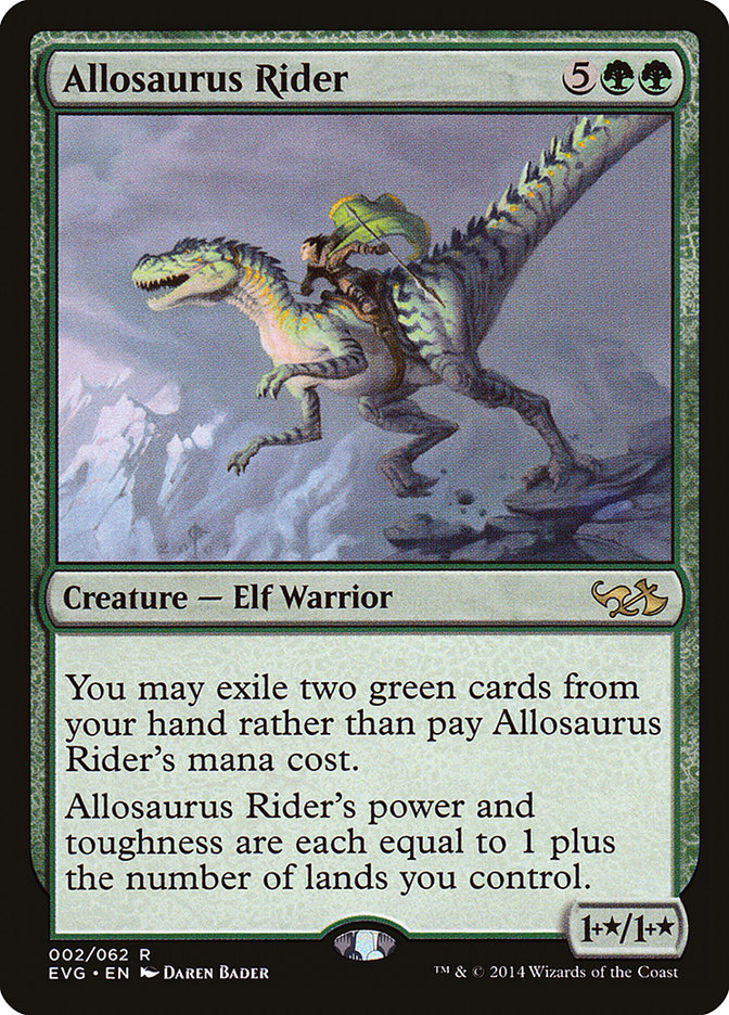 Allosaurus Rider (Elves vs. Goblins) [Duel Decks Anthology] | Devastation Store