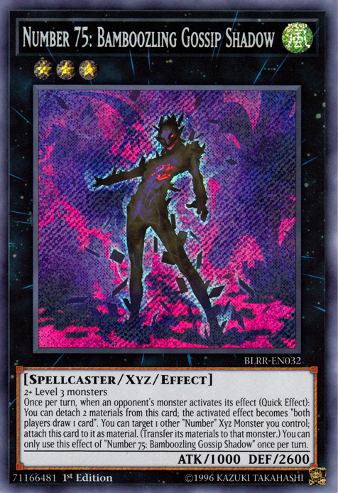 Number 75: Bamboozling Gossip Shadow [BLRR-EN032] Secret Rare | Devastation Store