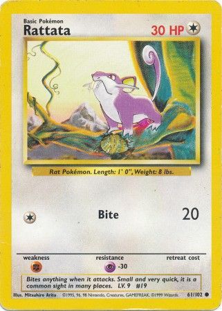 Rattata (61/102) [Base Set Unlimited] | Devastation Store