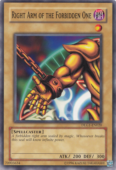 Right Arm of the Forbidden One [DLG1-EN020] Common | Devastation Store